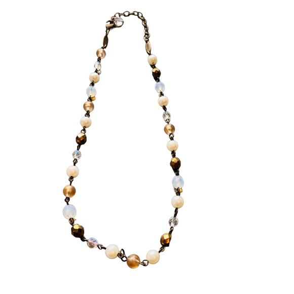 Sabika Crystal Beaded Necklace - Picture 1 of 8